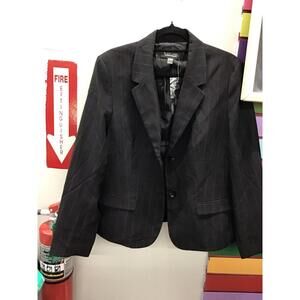 Black label Evan Picone womens blazer suit jacket 16 black plum new from HSN